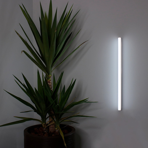 Kit 5 Tubular Led T5 30cm 6w C/ Calha Acoplada Completa Frio Luz Branco-frio 127/220v - 127/220v