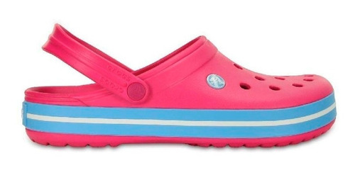 Sandalia Crocs Crocband Mujer Candy Pink Bluebell Original