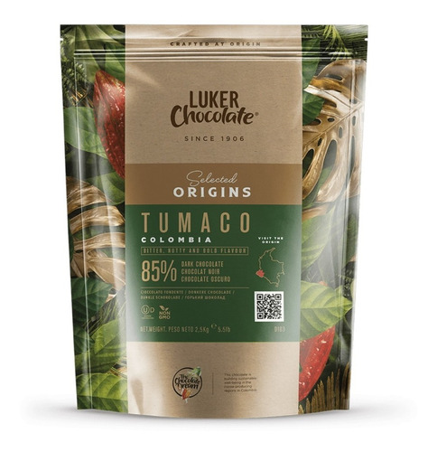 Chocolate Tumaco 85% X 2.5kg - Kg a $62