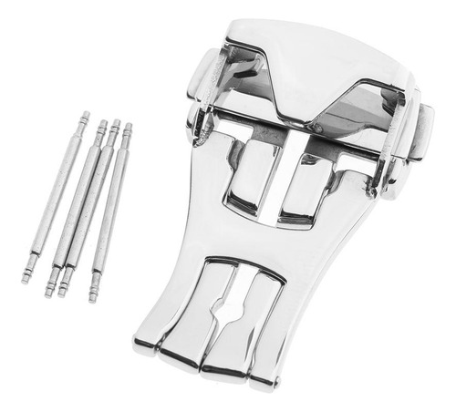 2 Hebilla Desplegable De Material Acero Inoxidable Con