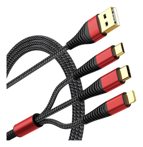 [actualizado] Cable De Cargador Mltiple, Paquete De 2 Unidad