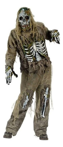 Funworld De Los Hombres Esqueleto Zombie Costume