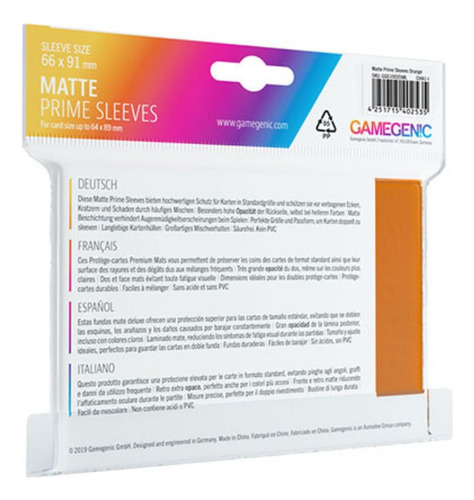 Galápagos, Gamegenic: Matte Prime Laranja