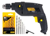 Comprar Furadeira De Impacto 3\u002F8 Pol 10mm 550w 220v + Jogo De Brocas Cor Preto Frequência 60hz