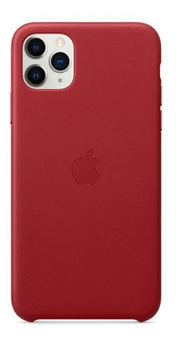 Funda para Apple iPhone 11 Pro Max, piel roja (producto) roja