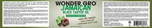 Wonder Gro - Acondicionador De Aceite De Ricino Negro Jamaic