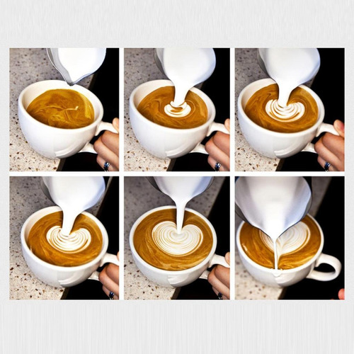 B 350ml Leche Latte Nave Taza Jarra Para Espumar Cocina
