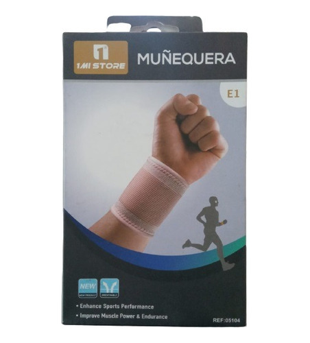 Muñequera Simple Hombre Talla 2xl Color Beige/ Runn