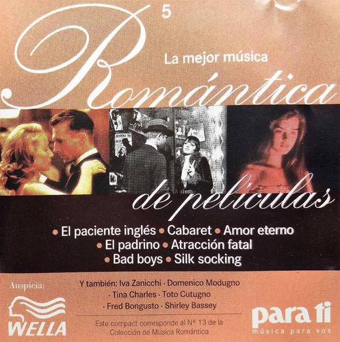 La Mejor Música Romántica De Películas Vol 5 Cd