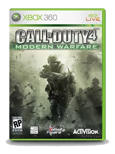 Jogo Call Of Duty 4 Modern Warfare - Xbox 360 Mídia Física