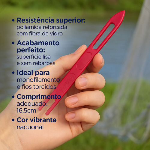 Agulha Para Tecer Redes Tarrafas Mazzaferro Grilon 16,5cmNº3