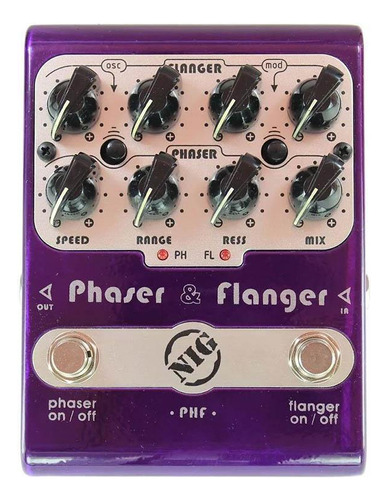 Pedal Nig Phaser & Flanger Phf - Efeitos De Modulação Juntos