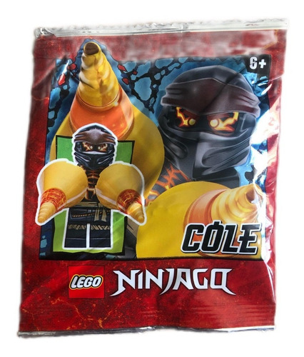 Ninja Negro Cole Minifigura Lego Ninjago Polybag Ugo