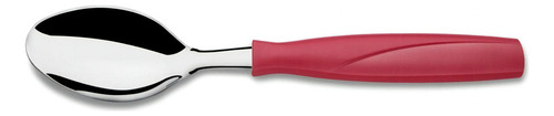 Cuchara de mesa Itaparica roja de 3 piezas, capa Brinox, color rojo