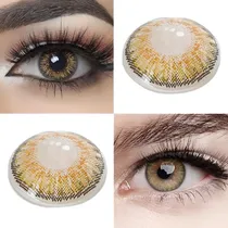 Comprar Lentes De Contacto Color Anuales Aro Definición Verde Tri Color (puré Hazel)