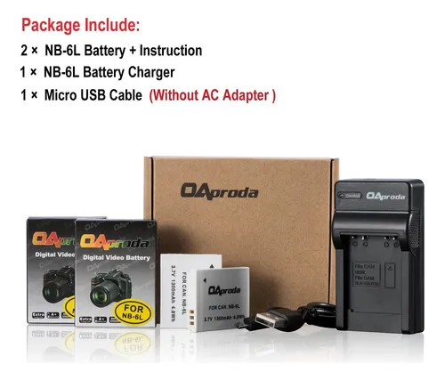 Batería Y Cargador Para Canon Powershot Sx530 Hs, Paquete De