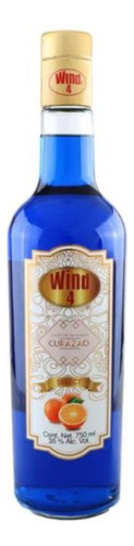 Pack De 6 Licor Wind 4 Azul Curazao Naranja 750 Ml