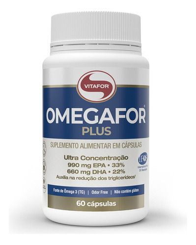 Omegafor Plus 60 Capsulas - Vitafor Original Selo Ifos