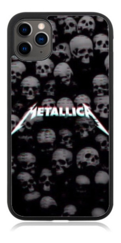 Funda Protector Para iPhone Metallica Calavera Logo Rock 