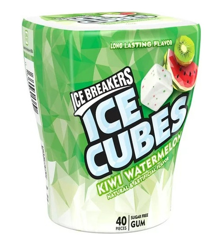 Icebreaker Ice Cubes Chicles Kiwi Watermelon 40pzs Importado