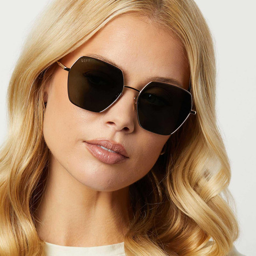 Diff Harlowe Gafas De Sol Angulares Para Hombres Y Mujeres +
