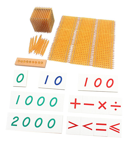 Juguetes De Cuentas, Materiales Montessori, Juguetes Dorado