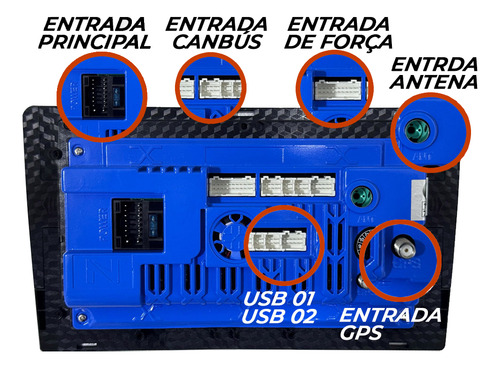 Nimus N500 Plus 10p Android 15 Apple Carplay Câmera De Ré