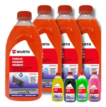 Comprar 4x Fluido Aditivo Orgânico Pu002F Arrefecimento Radiador Wurth Cor Laranja
