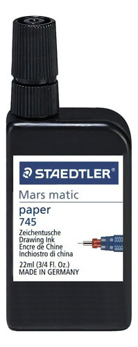 Tinta Para Estilografo Negra Staedtler De 22ml Tinta Negro