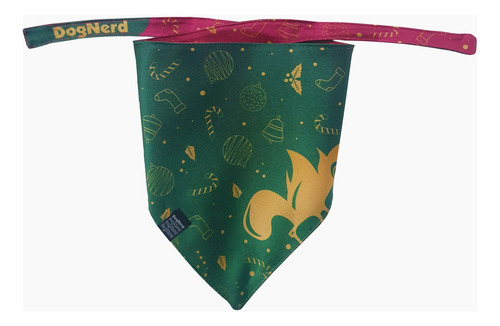 Bandana Pet Dognerd 18 Estampas Tam P Cor Vermelho Natal