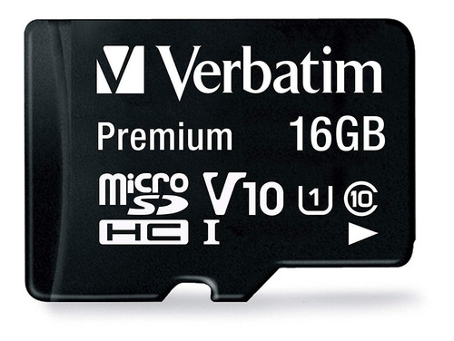Imagen 1 de 2 de Tarjeta de memoria Verbatim 44082  Premium con adaptador SD 16GB