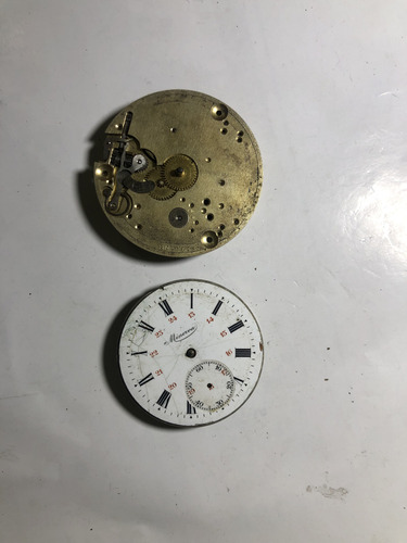 Máquina Para Relógio Antigo Bolso Omega E Minerva (Usado)