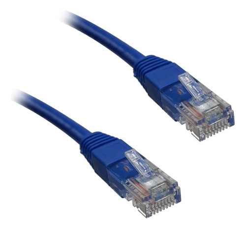 Cable Ponchado Xcase Utp Cat 6 De 0.50 Cm Color Azul
