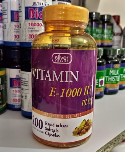 Vitamina E 1000 Iu Original Americana X200 Capsulas