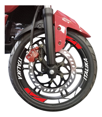 Stickers Reflejantes Para Moto Rin 17  Y 18 Italika Nid 2005