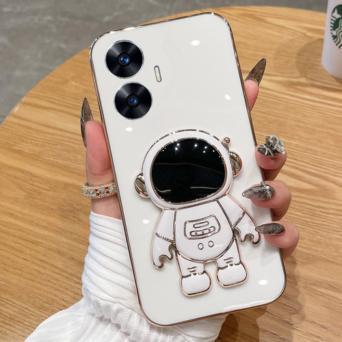 C Funda Para Realme C55 Galvanoplastia Silicona Astronautas