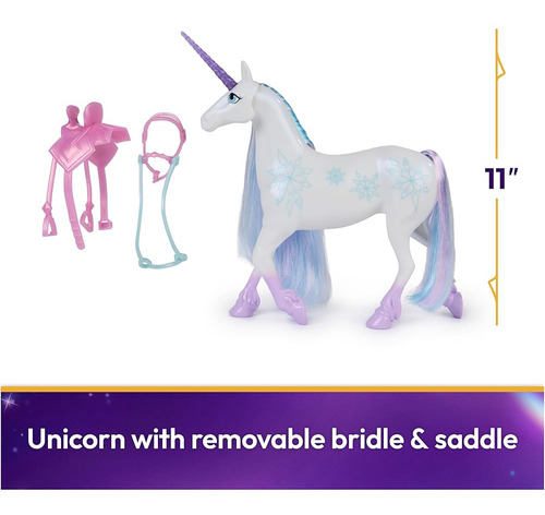 Unicornio Glacier De Unicorn Academy Con Movimiento Y Acceso