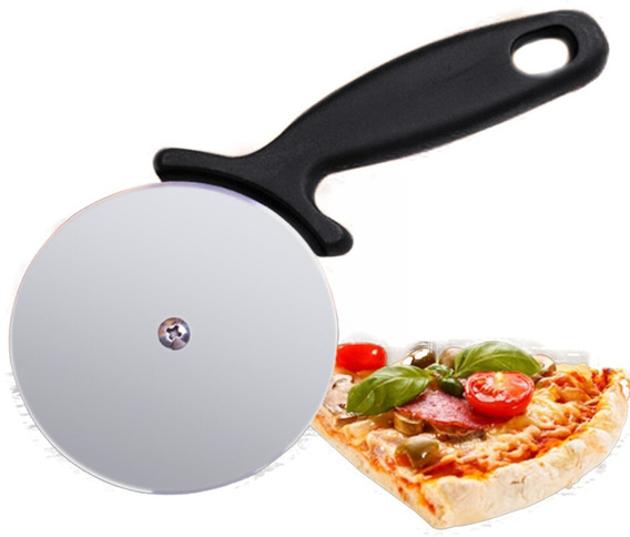 rodillo para pizza con rueda de corte de acero inoxidable pizza fácil de cortar en trozos comestibles rodillo para pizza afilado cortador de pizza de mano Cortador de pizza en forma de hacha 