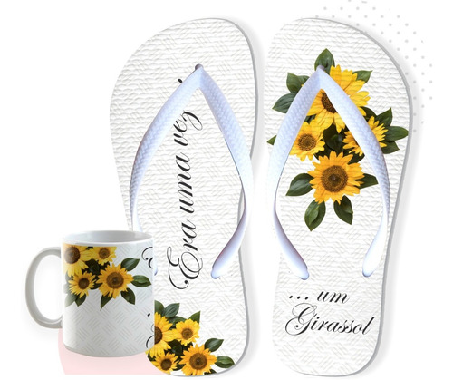 Chinelo Sandalia Girassol Pronta Entrega Envio Imediato