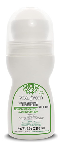 Vital Green Desodorante Natural Roll-on De Alumbre De Potas.