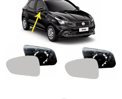 Lente Retrovisor Fiat Argo 2017/2020 Direito