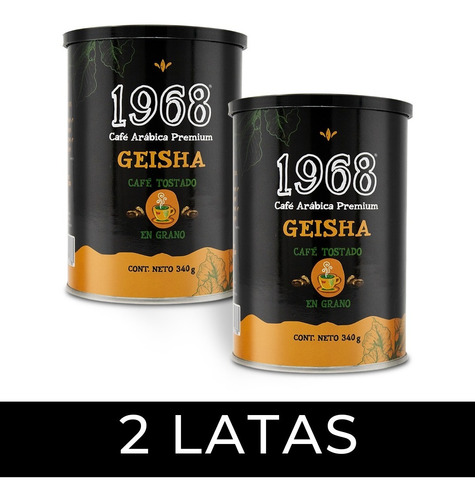 Café 1968 Geisha, Grano Tostado 2pack