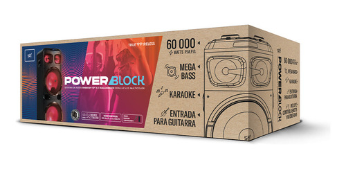 Bocina Inalámbrica Portátil Stf Power Block 12 Pulgadas