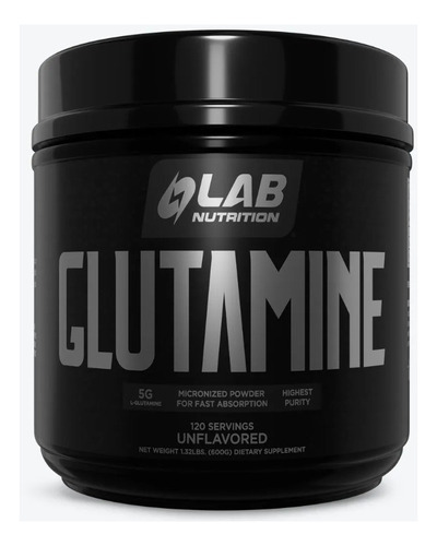 L-glutamine Powder 600gr Limited Edition Sabor Natural, Lab nutrition