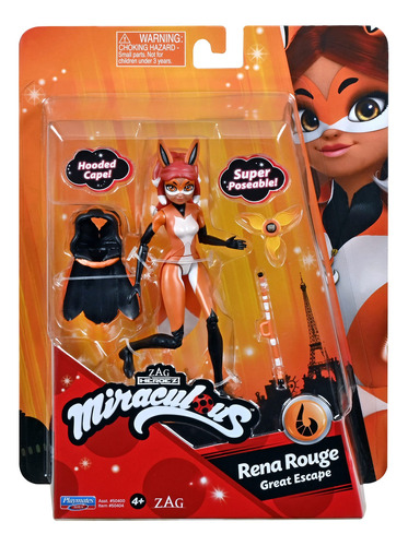 Miraculous Ladybug Muñeca Rena Rouge Great Escape