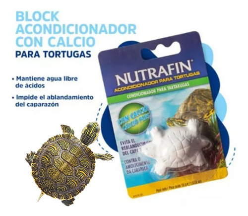 Calcio Acondicionador Nutrafin Basix Plus 15 Gr Para Tortuga