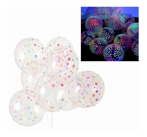 50 Globos Ronda Fluorescentes Neon Cosas Para Fiestas Neon