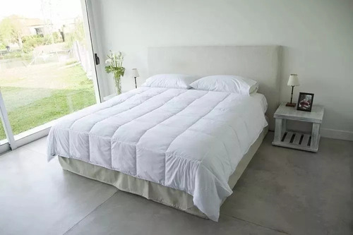 Colchon Somier 2 Plazas Respaldo Acolchado Sabana Almohadas
