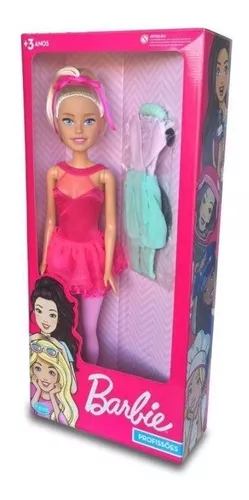 Barbie Profissões Boneca Grande Bailarina 70cm Articulada