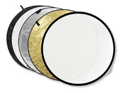 Reflector Flex 110cm Redondo 5 En 1 Para Estudio Fotográfico